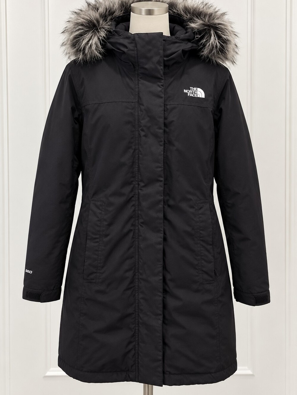 The North Face Women's Black Ski Parka with Faux Fur Hood